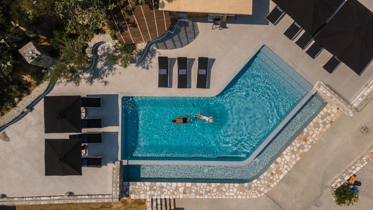 Wow Panoramic View Deluxe Villas Agkidia Exterior foto