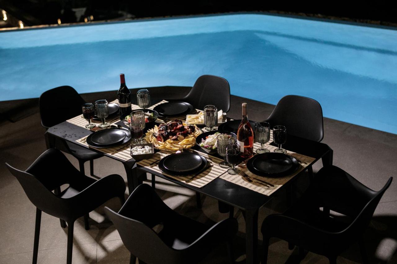 Wow Panoramic View Deluxe Villas Agkidia Exterior foto