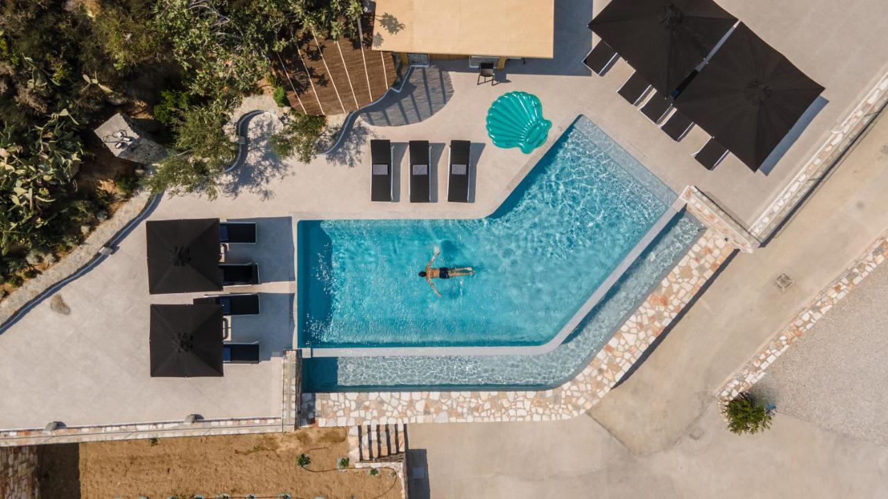 Wow Panoramic View Deluxe Villas Agkidia Exterior foto